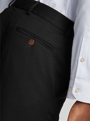 Antique Rogue Black Slim Fit Texture Stretch Trousers - Image 3 of 4