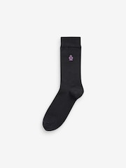 Jeff Banks Brown Recycled Cotton Classic Crew Socks 7 Pack - Image 2 of 8