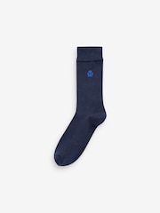 Jeff Banks Brown Recycled Cotton Classic Crew Socks 7 Pack - Image 6 of 8