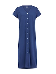 Celtic & Co. Button Through Jersey Midi Dress - Image 3 of 5