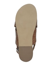 Celtic & Co. Leather Woven Cross-Over Sandals - Image 7 of 7