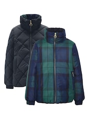 Barbour® Black Reversible Hudswell Qulted Jacket - Image 6 of 7