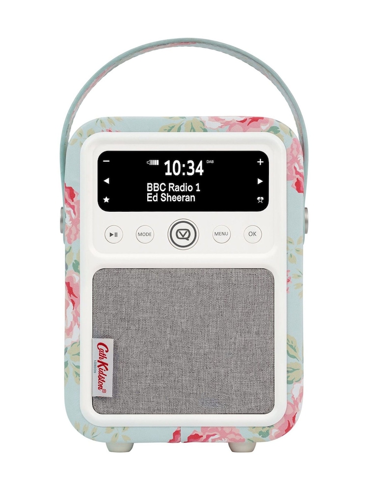 VQ White Cath Kidston Antique Rose Monty DAB Radio - Image 2 of 6