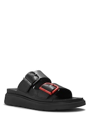 FitFlop Black X Keith Haring Gen-Ff Buckle 2-Bar Slides - Image 4 of 7