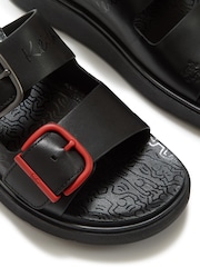 FitFlop Black X Keith Haring Gen-Ff Buckle 2-Bar Slides - Image 6 of 7