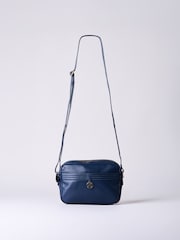 Lakeland Leather Blue Cartmel Boxy Cross-Body Bag - Image 5 of 7