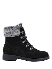 Hush Puppies Black Florence Wide Fit Boots - Image 1 of 4