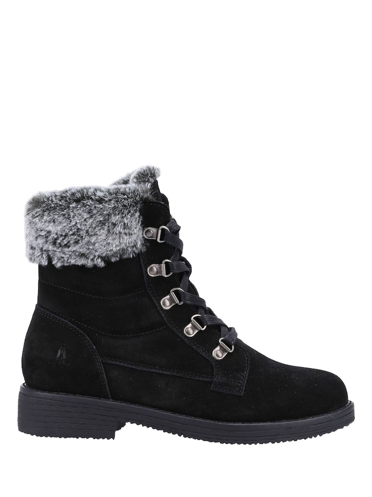 Hush Puppies Black Florence Wide Fit Boots - Image 1 of 4 Hush Puppies Black Florence Wide Fit Boots - Image 1 of 4
