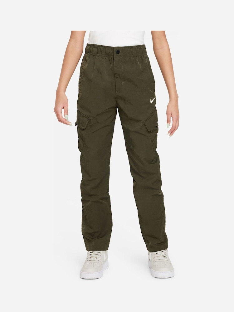 Nike Green Woven Cargo Trousers - Image 1 of 5