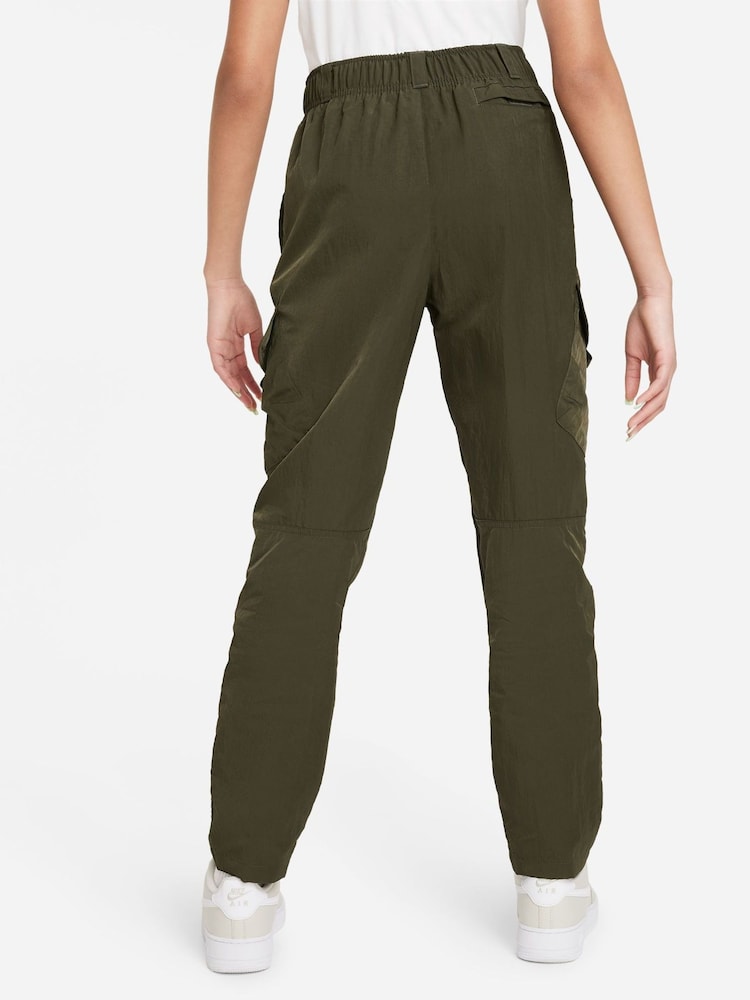 Nike Green Woven Cargo Trousers - Image 2 of 5