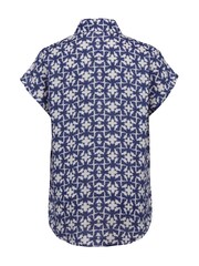 Celtic & Co. Blue Linen Drape Shirt - Image 2 of 4