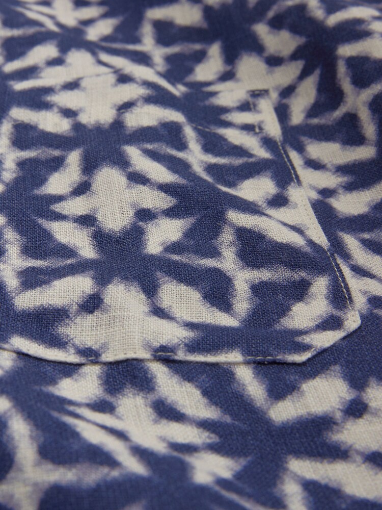 Celtic & Co. Blue Linen Drape Shirt - Image 4 of 4