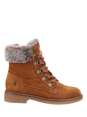 Hush Puppies Brown Florence Wide Fit Boots - Image 1 of 4