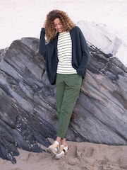 Celtic & Co. Green Slim Leg 100% Cotton Trousers - Image 1 of 7