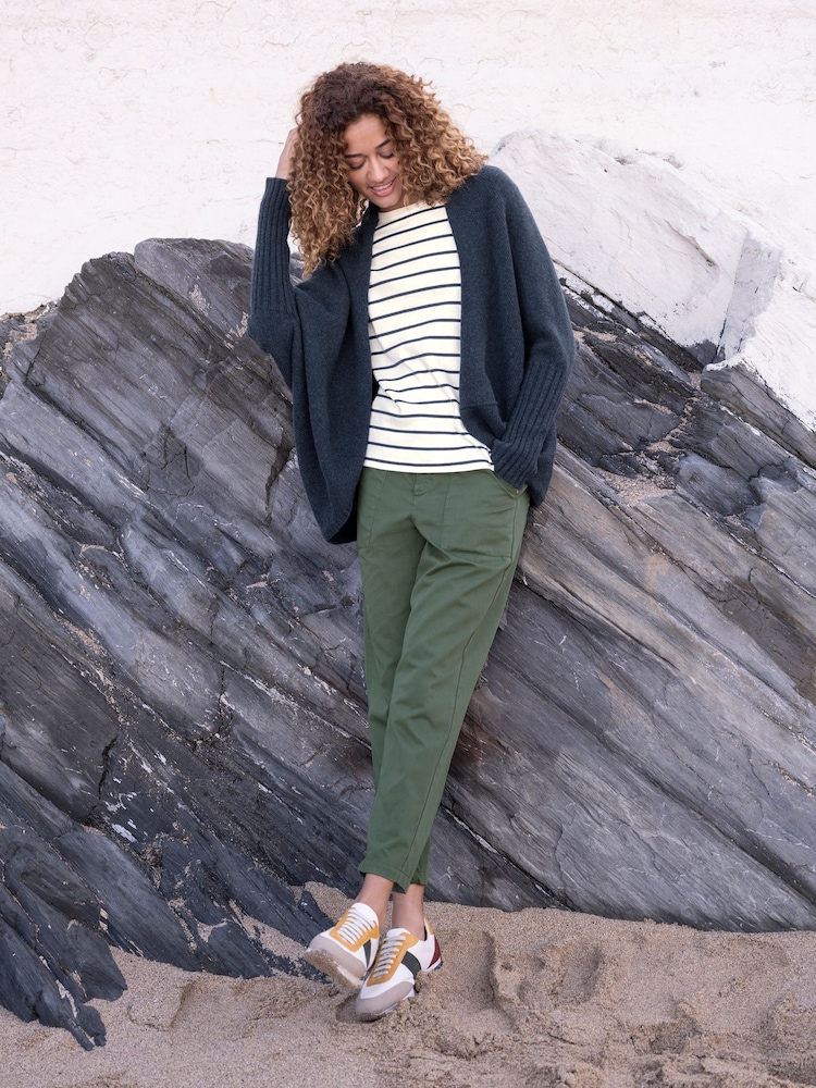 Celtic & Co. Green Slim Leg 100% Cotton Trousers - Image 1 of 7