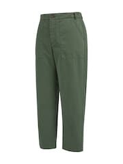 Celtic & Co. Green Slim Leg 100% Cotton Trousers - Image 5 of 7