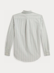 Polo Ralph Lauren Green Button Down Stripe Oxford Shirt - Image 3 of 3