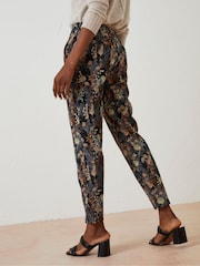 FatFace Black Isobelle Jacquard Trousers - Image 2 of 6