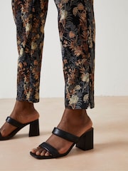 FatFace Black Isobelle Jacquard Trousers - Image 4 of 6