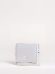 Lakeland Leather White Small Leather Flapover Purse - Image 3 of 6