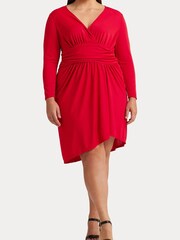 Lauren Ralph Lauren Curve Red Ruthmy Dress - Image 7 of 9