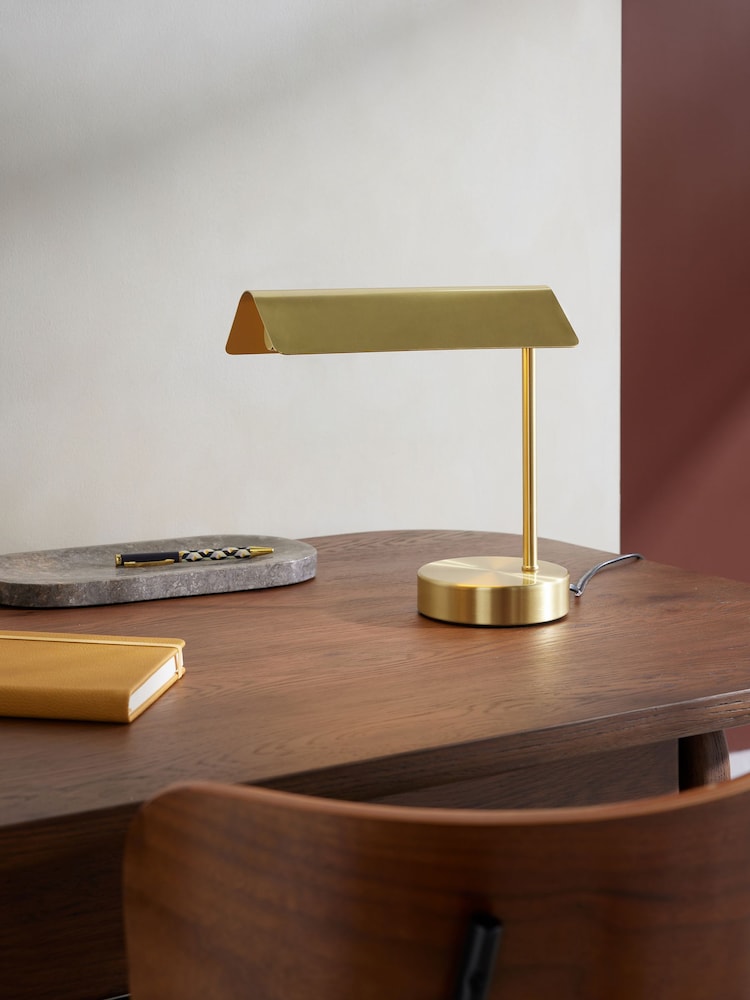 MADE.COM Brass Ellis Table Lamp - Image 1 of 3