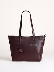 Lakeland Leather Dark Brown Newby Tote Bag - Image 1 of 5
