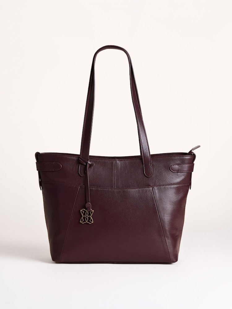Lakeland Leather Dark Brown Newby Tote Bag - Image 1 of 5 Lakeland Leather Dark Brown Newby Tote Bag - Image 1 of 5
