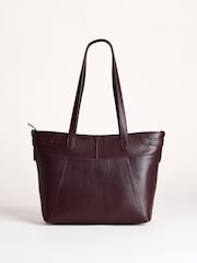 Lakeland Leather Dark Brown Newby Tote Bag - Image 2 of 5