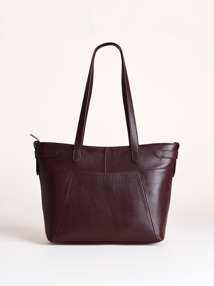 Lakeland Leather Dark Brown Newby Tote Bag - Image 2 of 5 Lakeland Leather Dark Brown Newby Tote Bag - Image 2 of 5