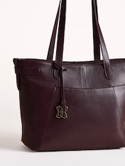 Lakeland Leather Dark Brown Newby Tote Bag - Image 4 of 5