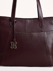 Lakeland Leather Dark Brown Newby Tote Bag - Image 5 of 5