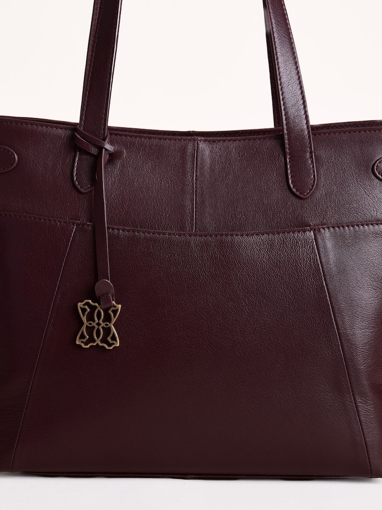 Lakeland Leather Dark Brown Newby Tote Bag - Image 5 of 5 Lakeland Leather Dark Brown Newby Tote Bag - Image 5 of 5