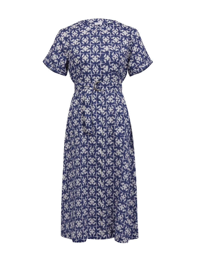 Celtic & Co. Blue Linen Button Through Dress - Image 2 of 8