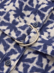 Celtic & Co. Blue Linen Button Through Dress - Image 6 of 8