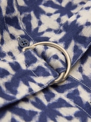 Celtic & Co. Blue Linen Button Through Dress - Image 7 of 8