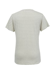 Celtic & Co. Cream Linen / Cotton V-Neck T-Shirt - Image 3 of 5
