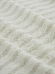 Celtic & Co. Cream Linen / Cotton V-Neck T-Shirt - Image 4 of 5