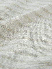 Celtic & Co. Cream Linen / Cotton V-Neck T-Shirt - Image 5 of 5