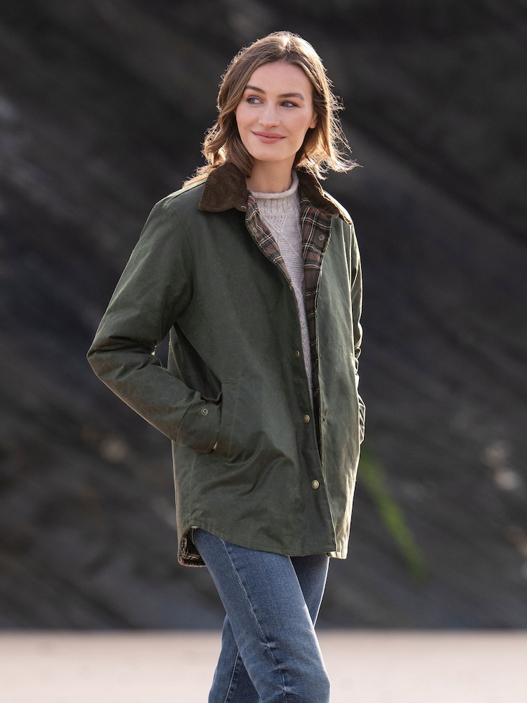 Celtic & Co. Green Wax 100% Cotton Overshirt - Image 1 of 8