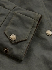 Celtic & Co. Green Wax 100% Cotton Overshirt - Image 5 of 8