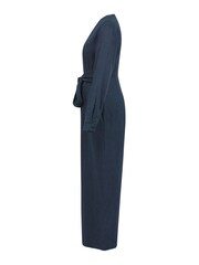 Celtic & Co. Blue Linen Tie Waist Jumpsuit - Image 6 of 9