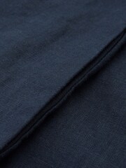 Celtic & Co. Blue Linen Tie Waist Jumpsuit - Image 9 of 9