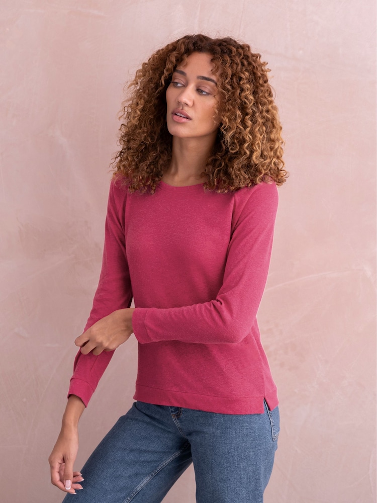 Celtic & Co. Pink Linen / Cotton Sweatshirt - Image 1 of 5