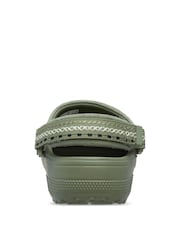 Crocs Green Classic Crafted Stitch Clogs - Image 4 of 5