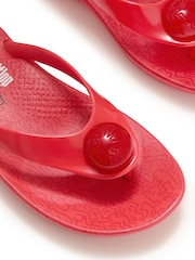 Czerwony - Japonki FitFlop X Keith Haring iQushion Button - Obraz 6 z 7