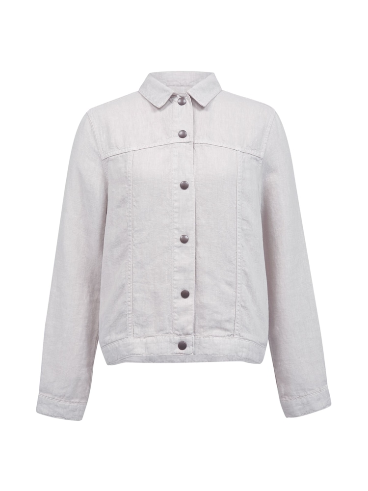 Celtic & Co. 100% Linen Western White Jacket - Image 2 of 6