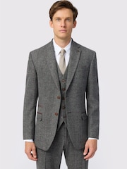 Antique Rogue Grey Tailored Fit Jace Berry Tweed Jacket - Image 1 of 5