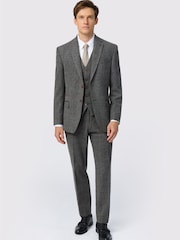 Antique Rogue Grey Tailored Fit Jace Berry Tweed Jacket - Image 2 of 5