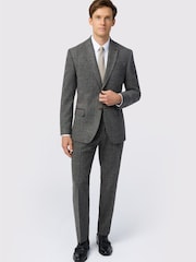 Antique Rogue Grey Tailored Fit Jace Berry Tweed Jacket - Image 3 of 5